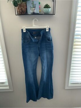 Blue Women's Flared Jeans - Unbranded